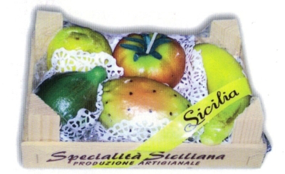 Cassetta in Legno Frutta Marzapane Media - Gr.300