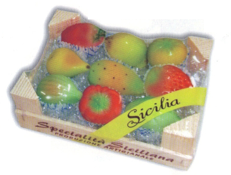 Cassetta in Legno Frutta Marzapane Mignon - Gr.150